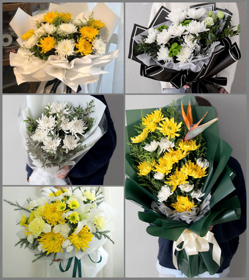 福建漳州平和县秀峰乡双塘村白事花束代送